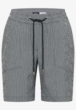 Straight Leg Shorts in Seersucker Qualität