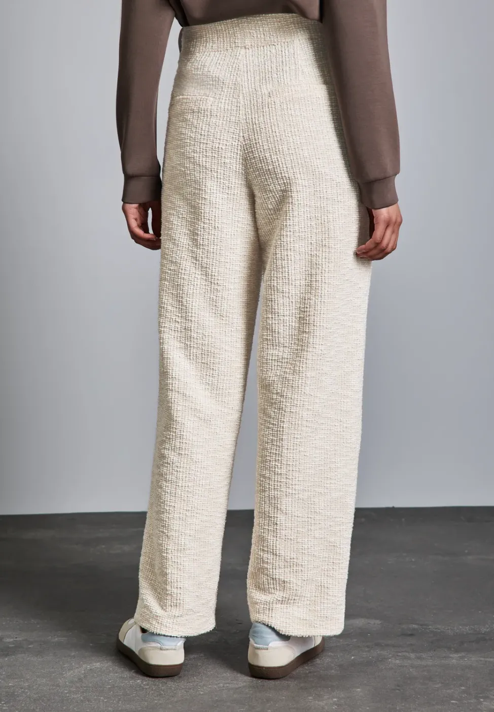 Straight Leg Bouclé Hose
