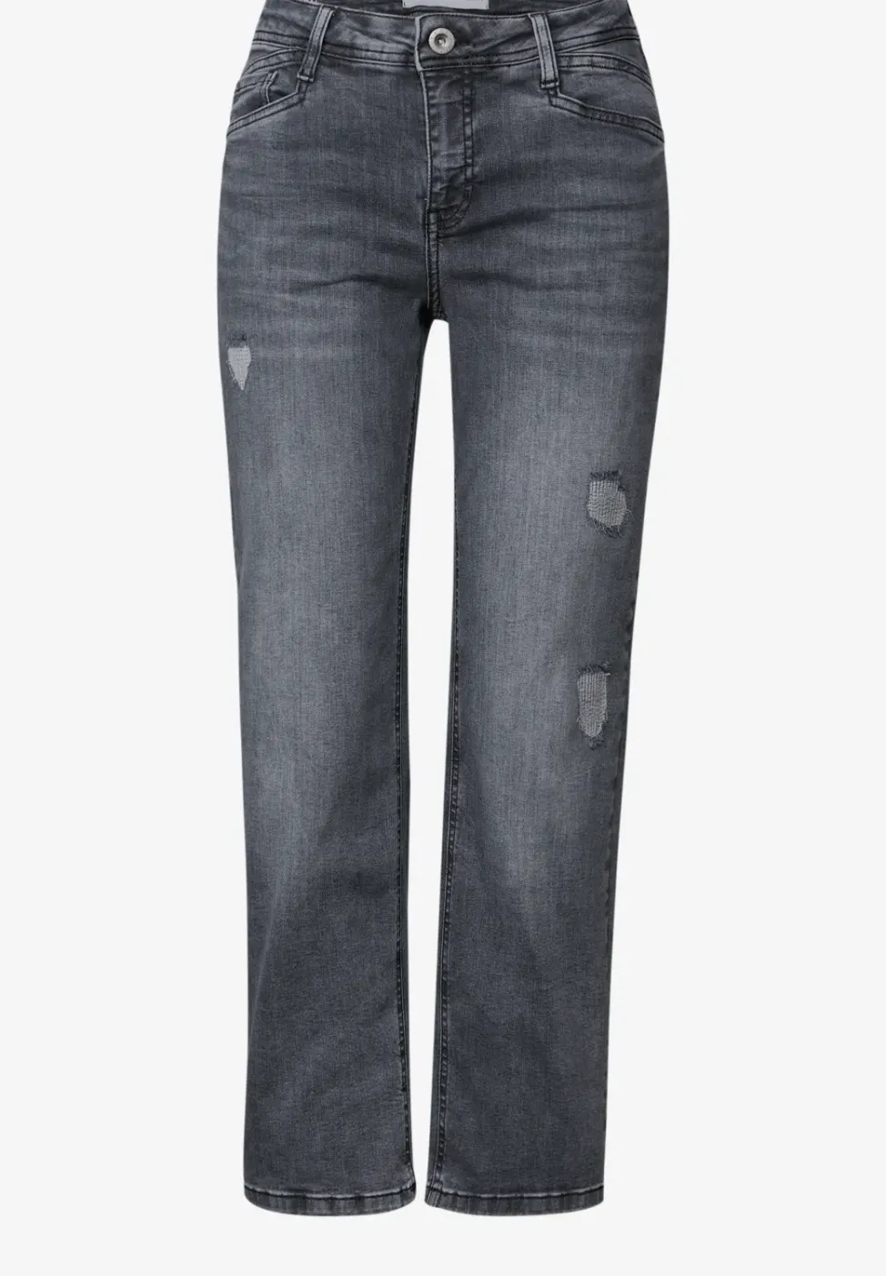 Straight Leg Destroyed Jeans