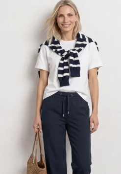 Straight Leg Hose mit Turn-Up-Detail