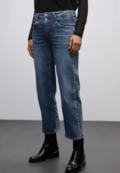 Straight Leg Jeans mit Tape