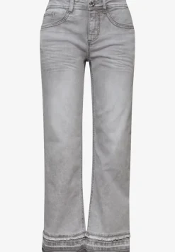 Straight Leg Jeans mit Ziersaum