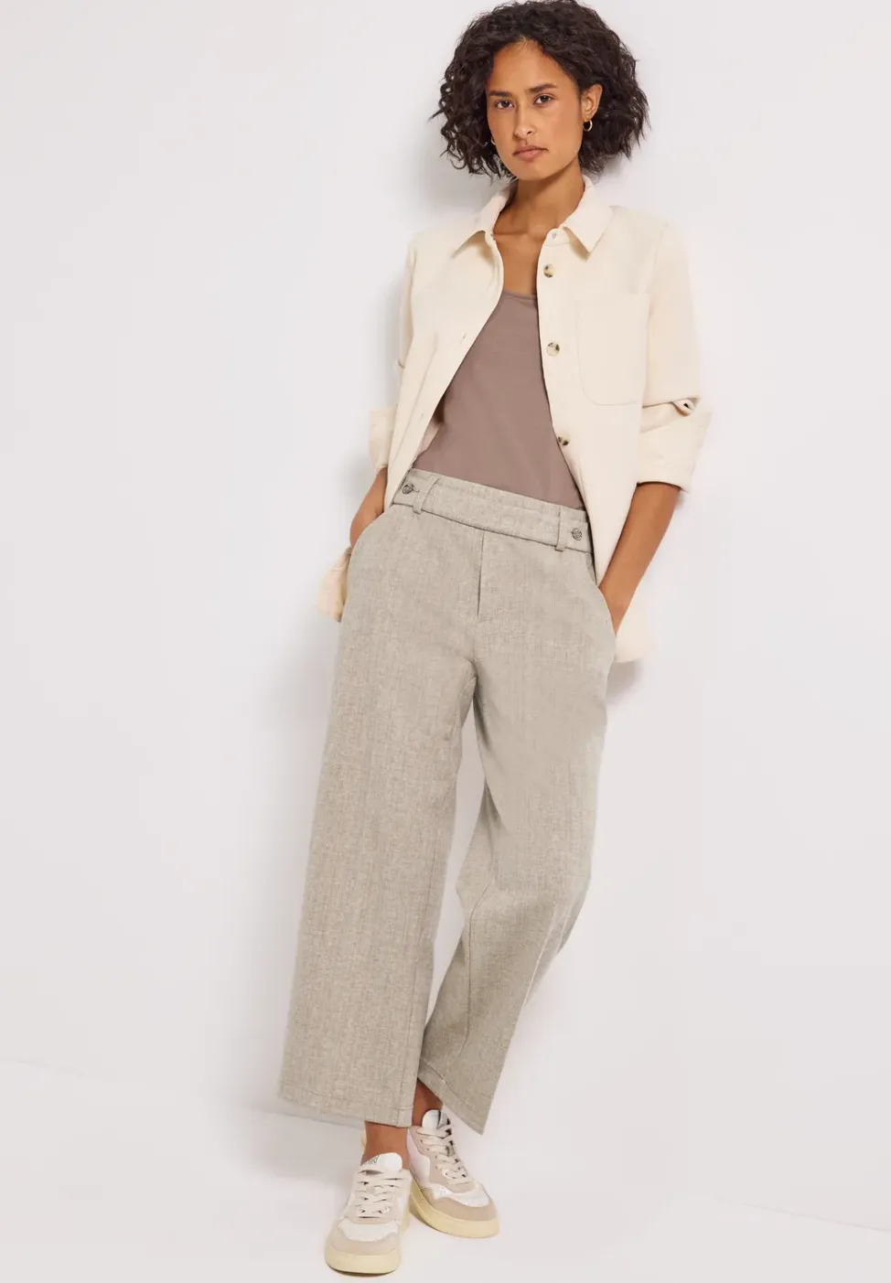 Straight Leg Melange Hose