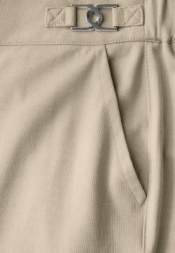 Straight Leg Piqué Hose