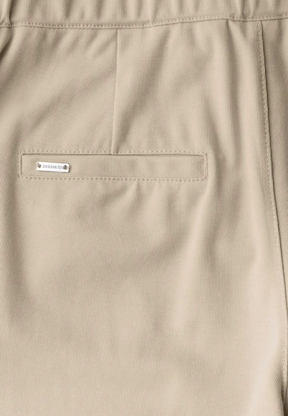 Straight Leg Piqué Hose