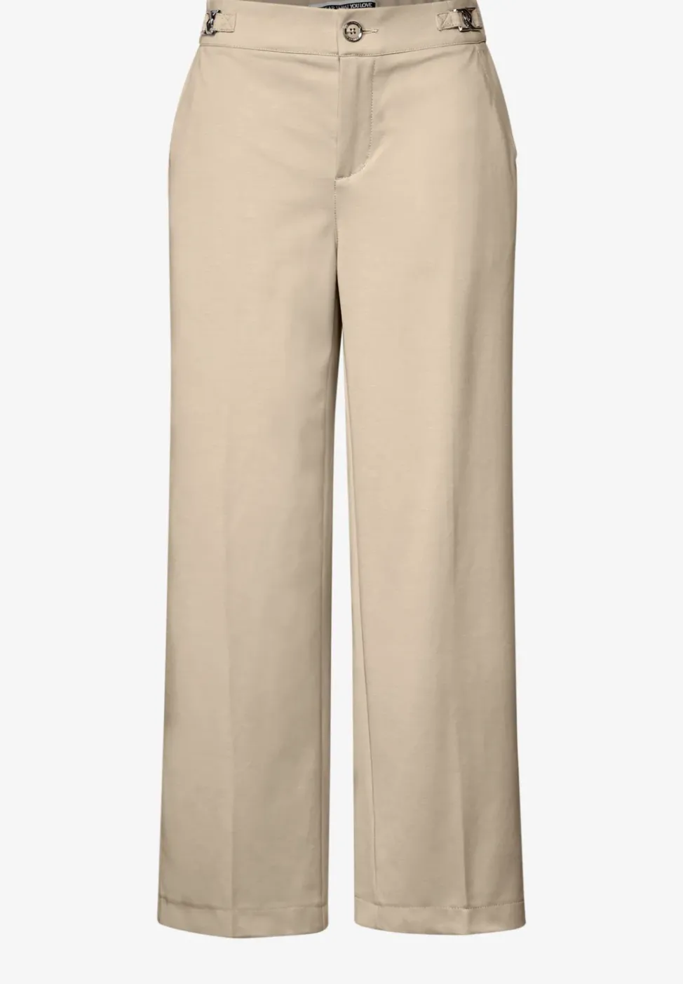 Straight Leg Piqué Hose