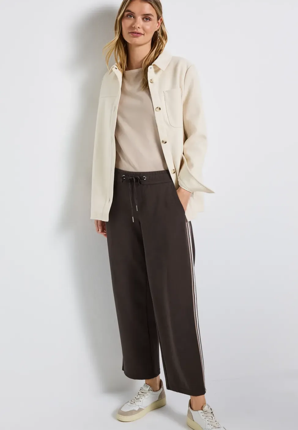 Straight Leg Strukturhose