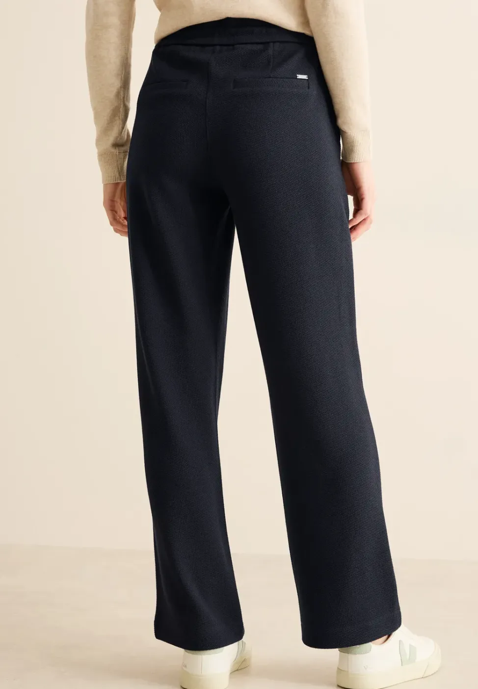 Straight Leg Strukturhose