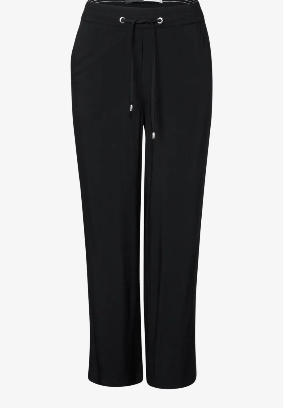 Straight Leg Viskose Hose