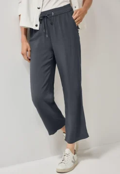 Straight Leg Viskose Hose