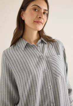 Streifen Flanell-Hemdbluse