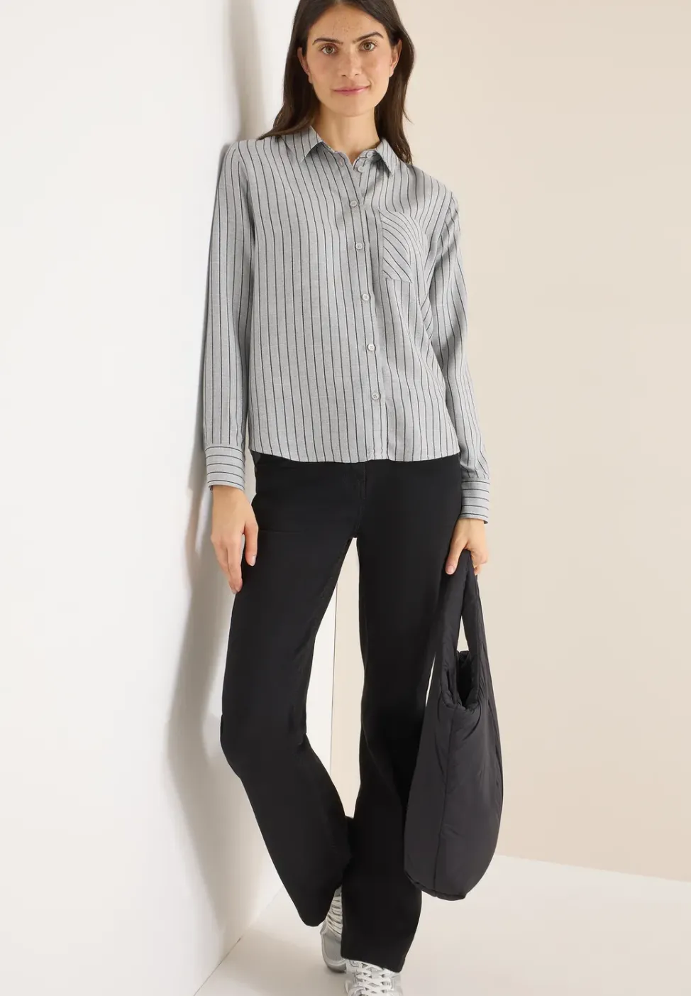 Streifen Flanell-Hemdbluse