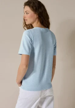 Streifenshirt mit Struktur