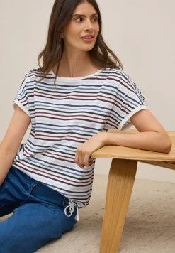 Streifen-Shirt mit Tunnelzug