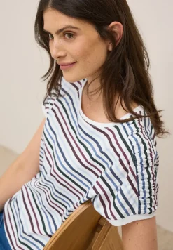 Streifen-Shirt mit Tunnelzug