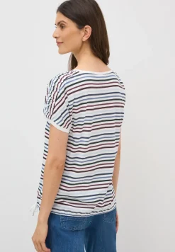Streifen-Shirt mit Tunnelzug