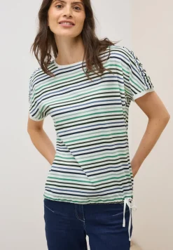 Streifen-Shirt mit Tunnelzug
