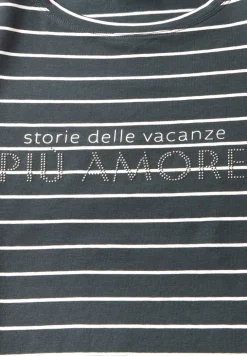 Streifenshirt mit Wording