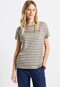 Streifenshirt mit Wording