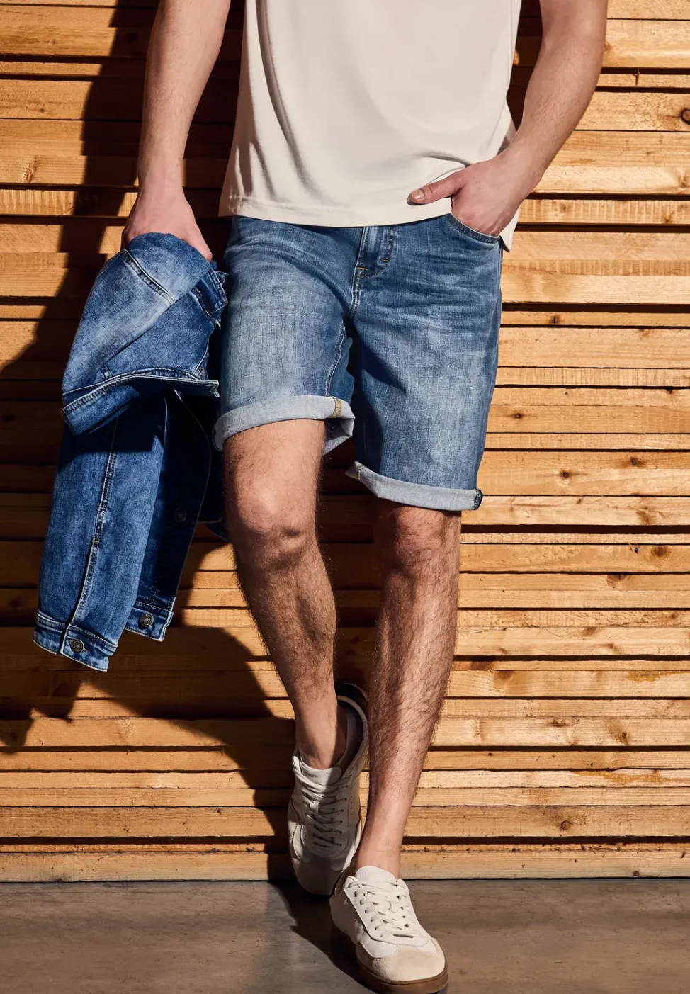 Stretch Jeansshorts