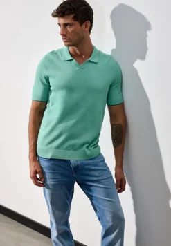Strick Poloshirt