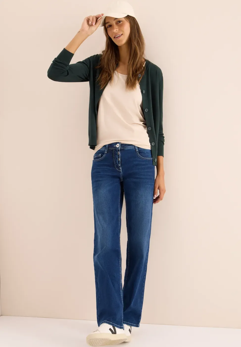 Strickjacke mit Knopfleiste