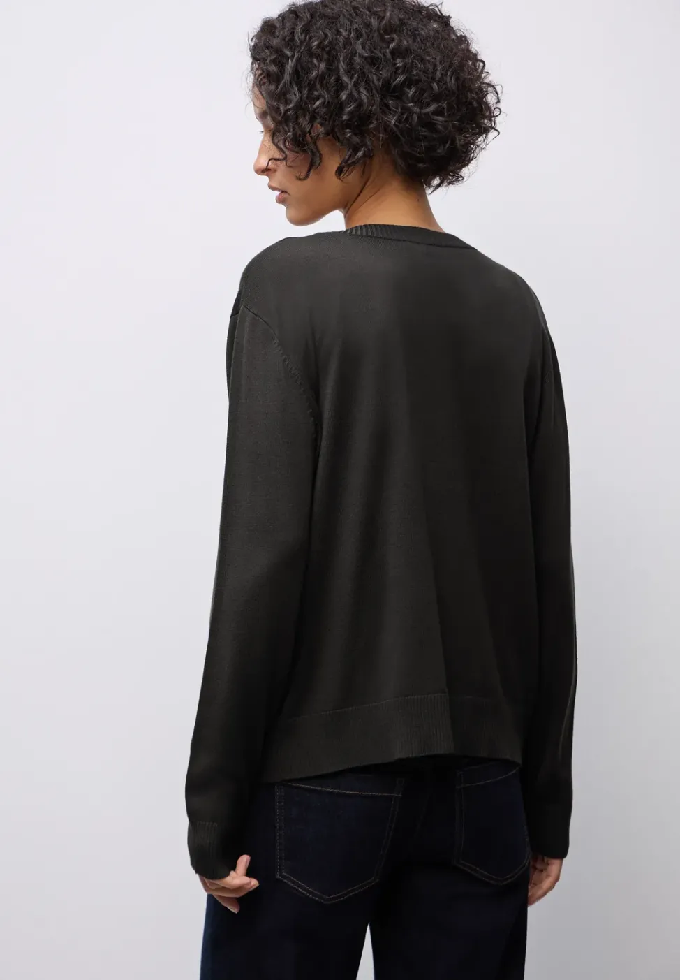 Strickjacke mit V-Ausschnitt