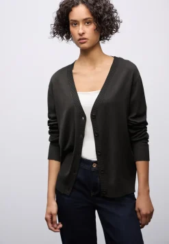 Strickjacke mit V-Ausschnitt