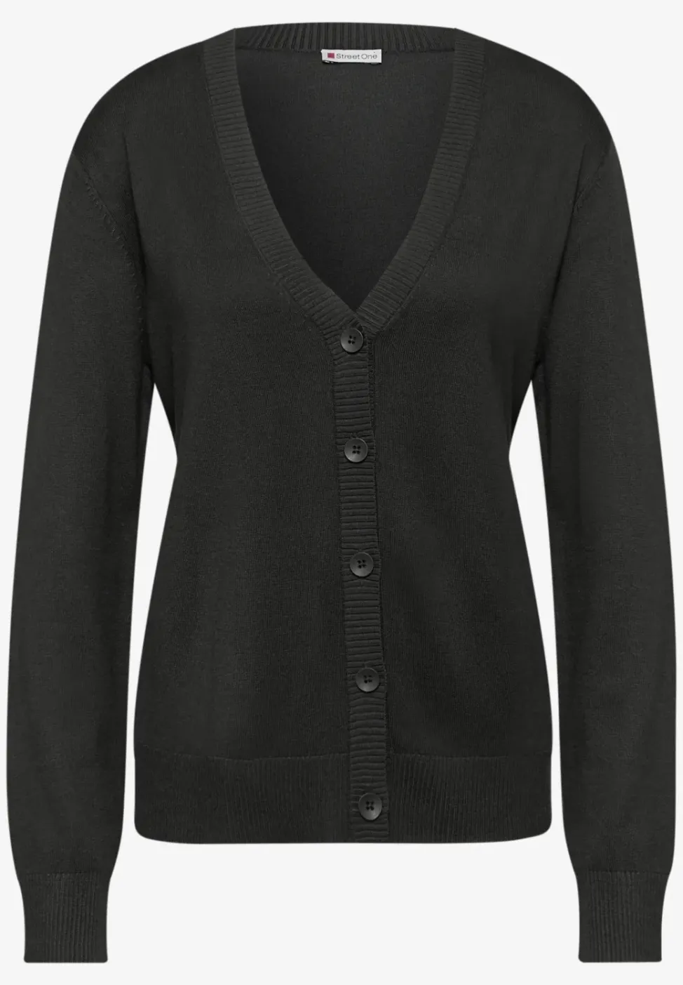 Strickjacke mit V-Ausschnitt