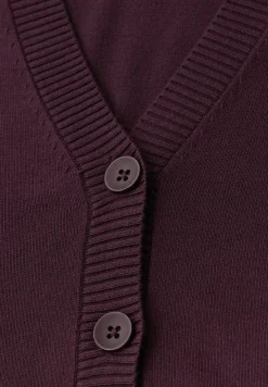 Strickjacke mit V-Ausschnitt