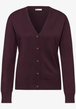 Strickjacke mit V-Ausschnitt