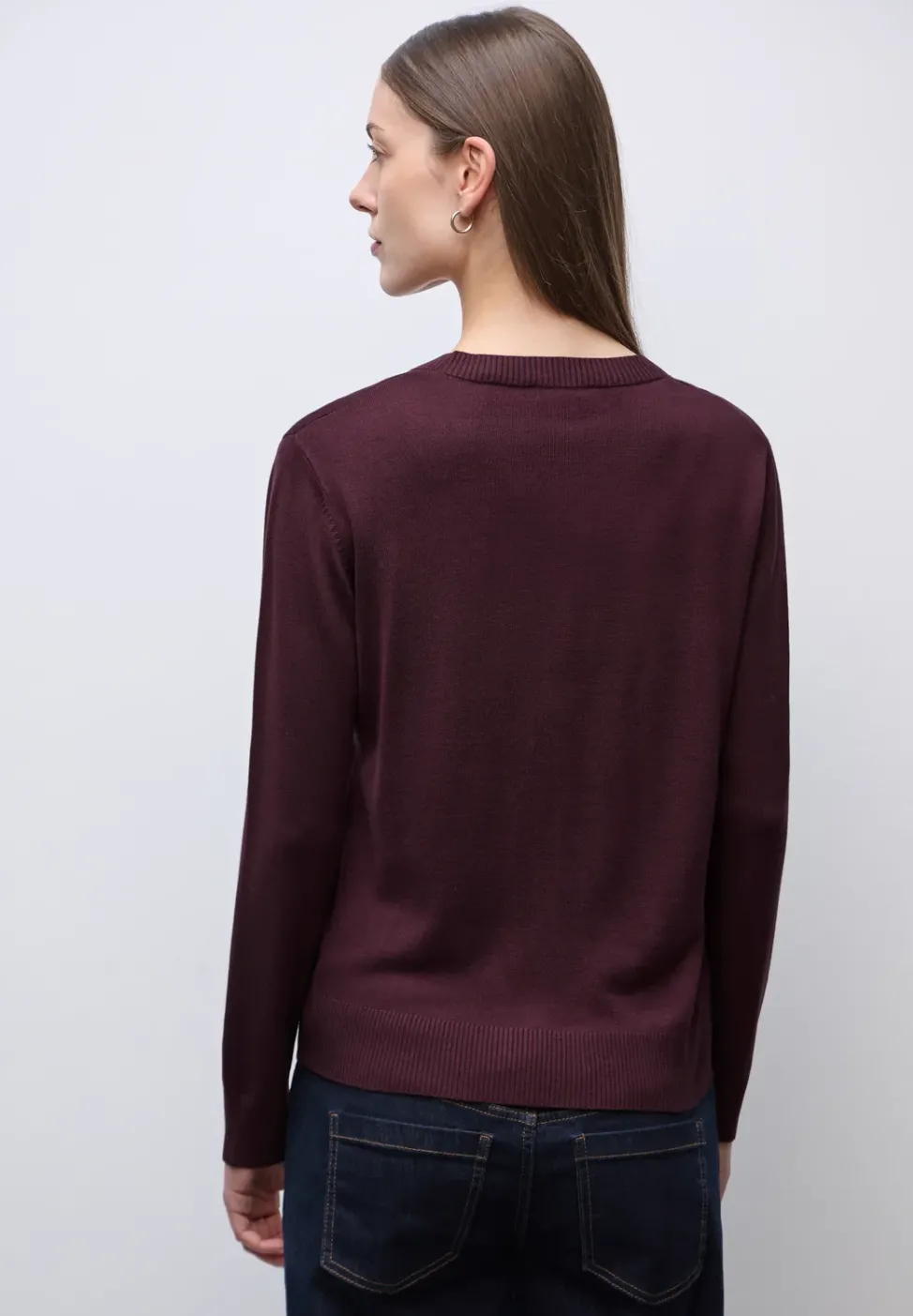 Strickjacke mit V-Ausschnitt