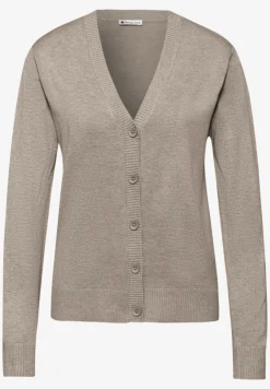 Strickjacke mit V-Ausschnitt