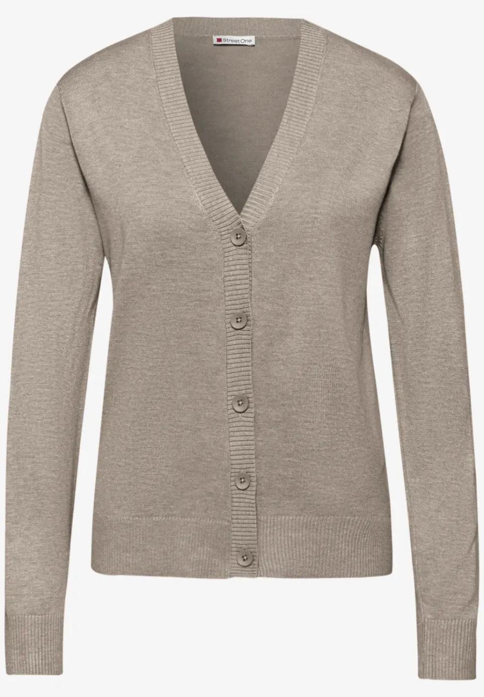 Strickjacke mit V-Ausschnitt