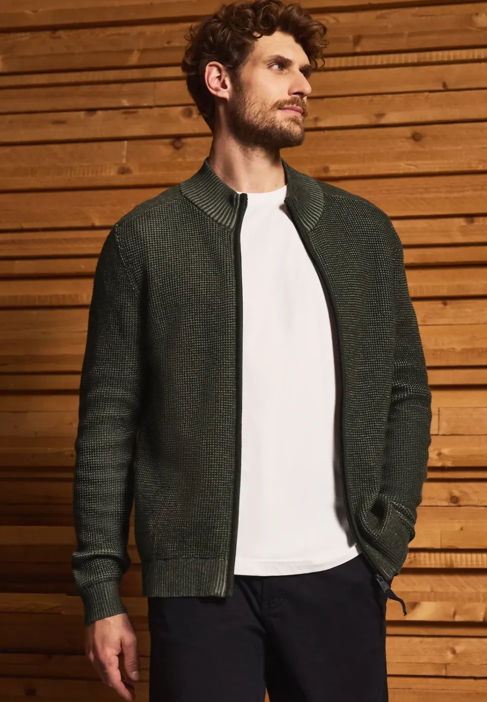 Strickjacke mit Zipper
