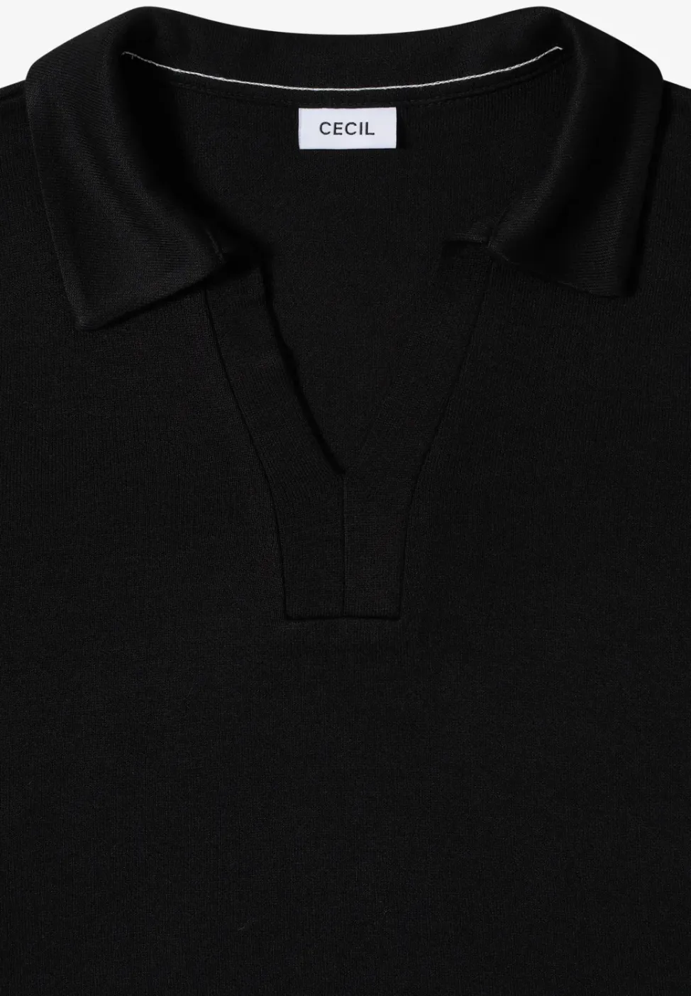 Strick-Look Poloshirt