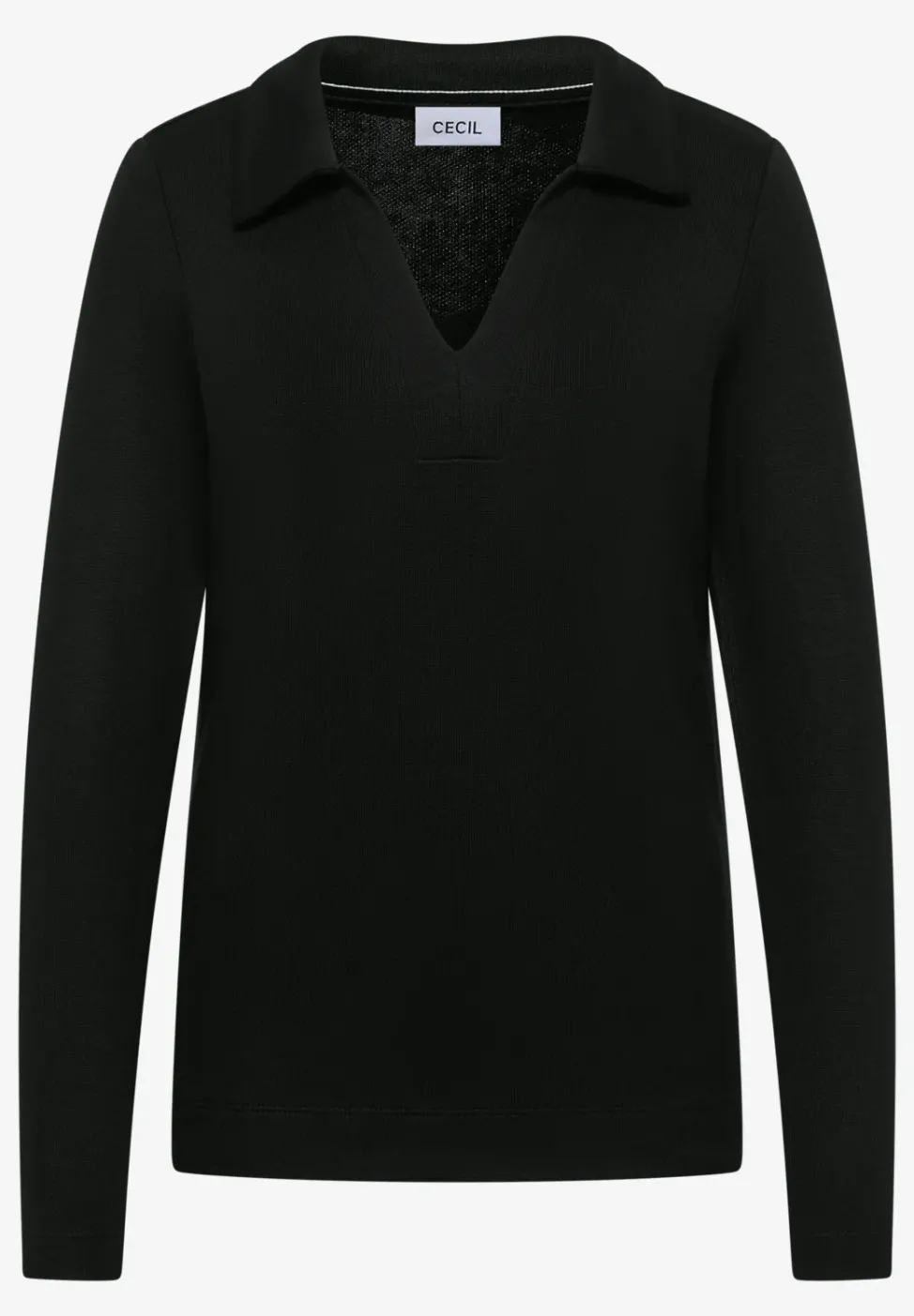 Strick-Look Poloshirt