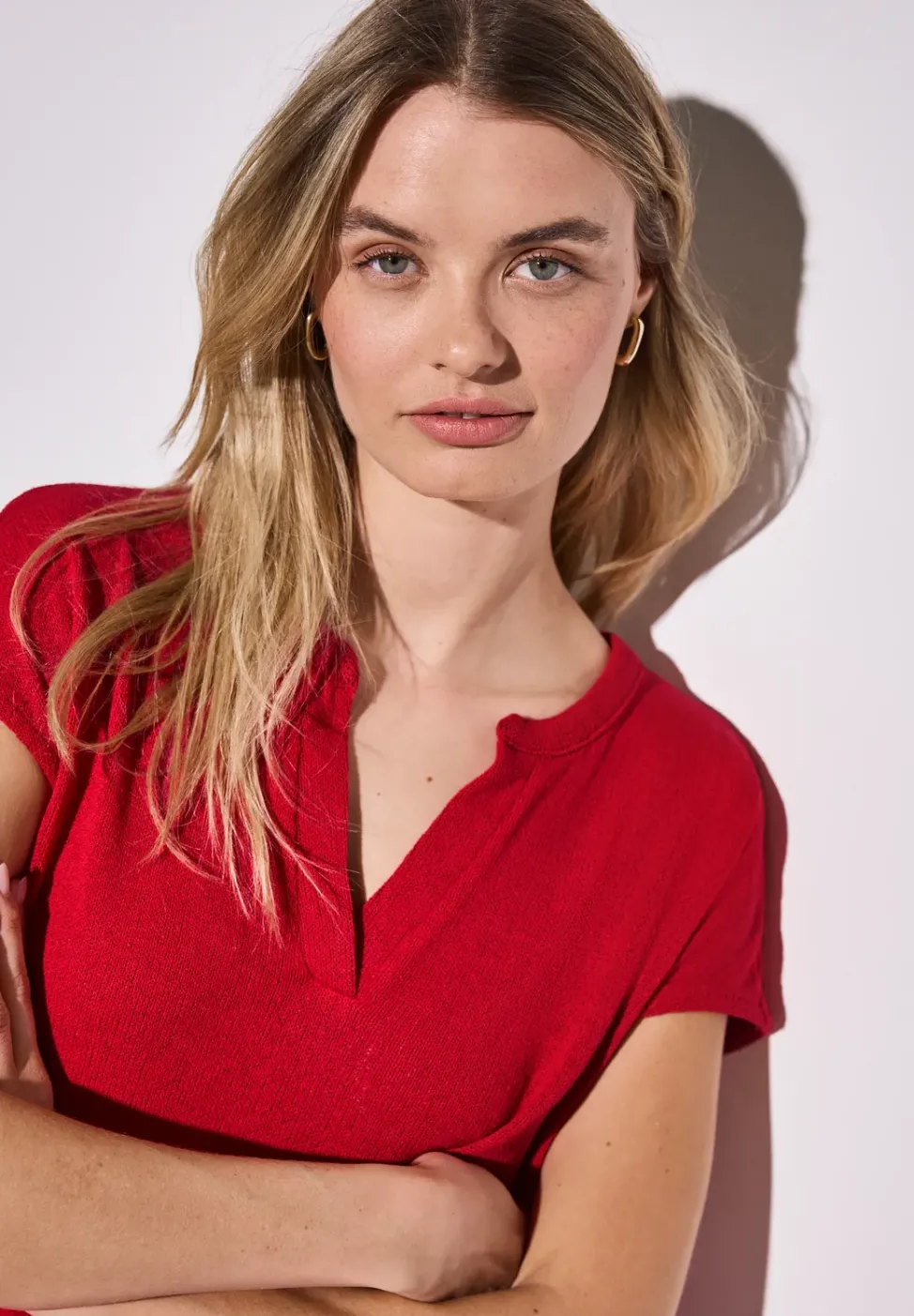 Strick-Look Shirt