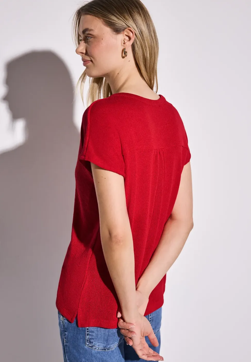 Strick-Look Shirt