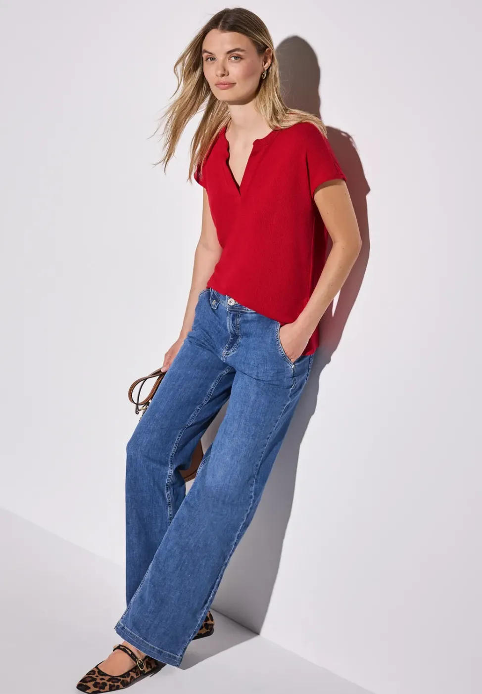 Strick-Look Shirt
