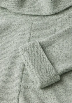 Strick-Look Shirt mit Kragen
