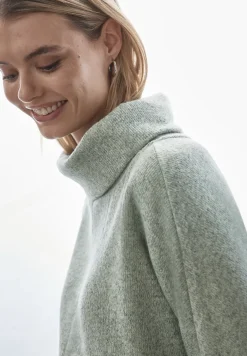 Strick-Look Shirt mit Kragen