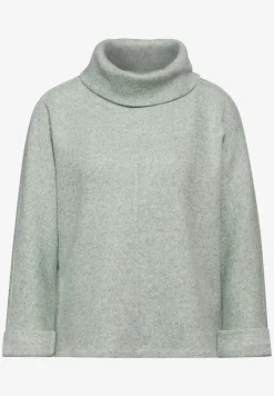 Strick-Look Shirt mit Kragen