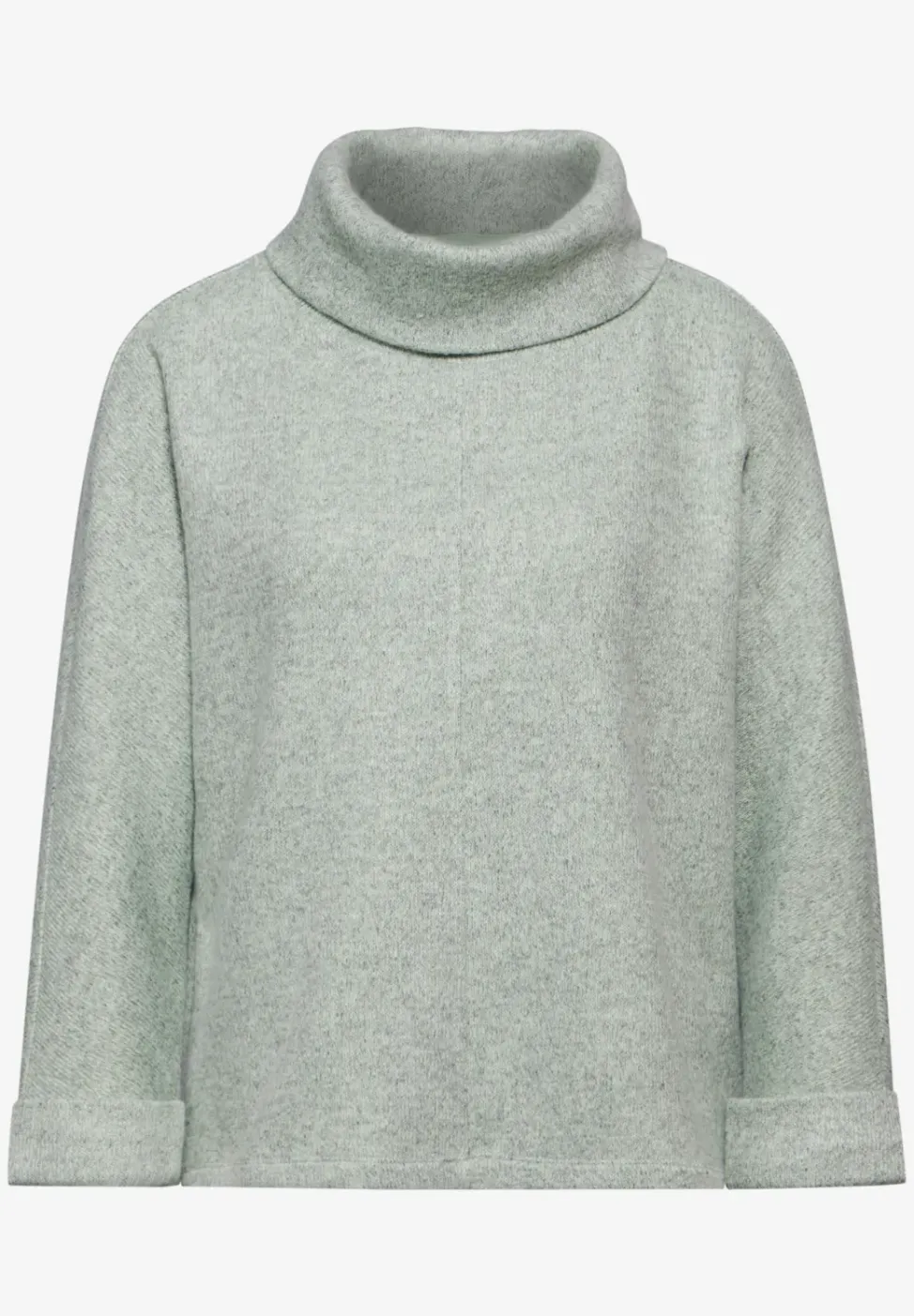 Strick-Look Shirt mit Kragen