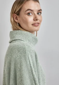 Strick-Look Shirt mit Kragen