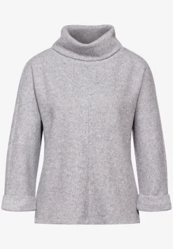 Strick-Look Shirt mit Kragen