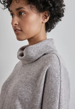 Strick-Look Shirt mit Kragen