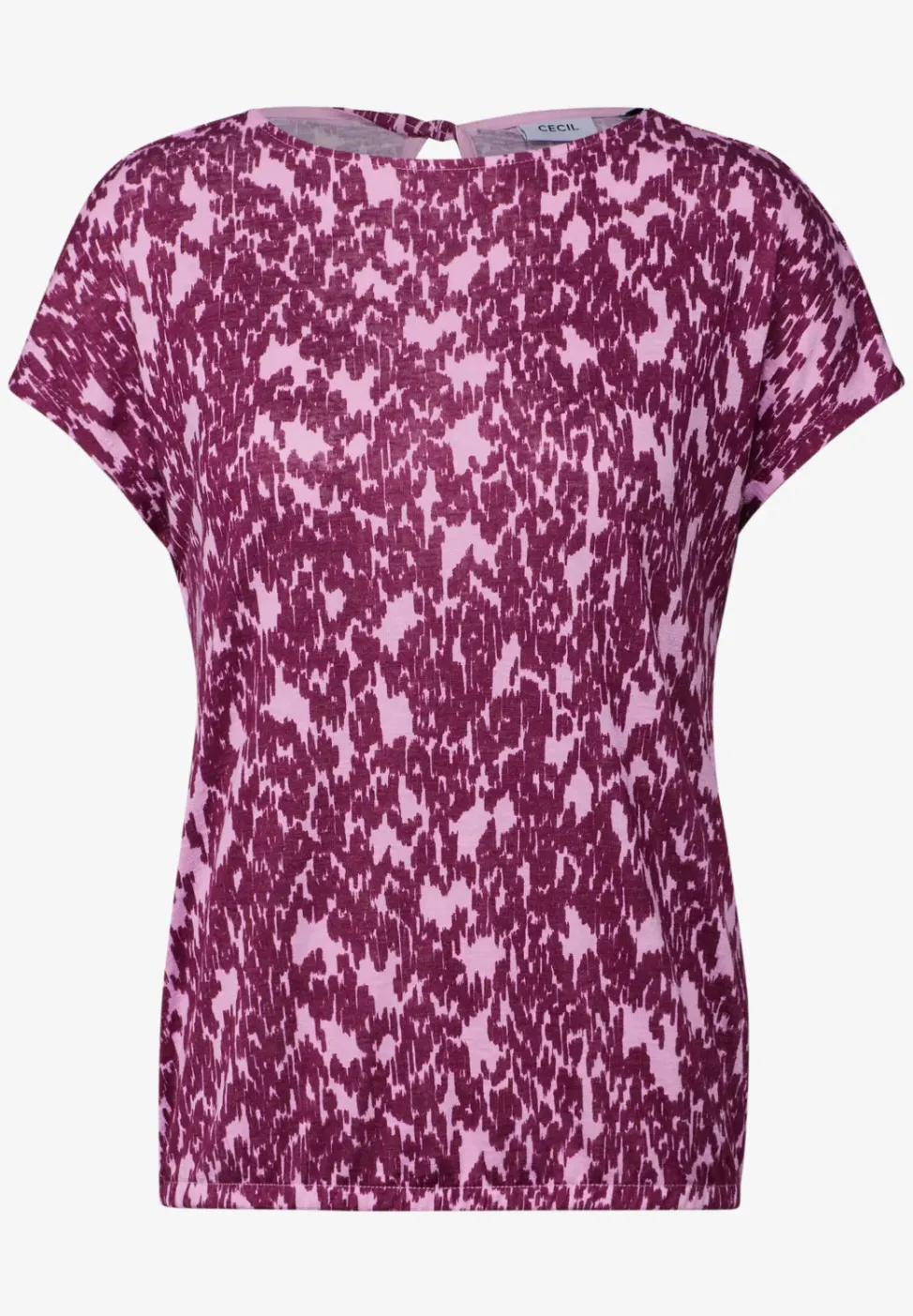 Strick-Look Shirt mit Muster