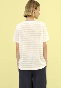 Strick-Look Streifen-Shirt