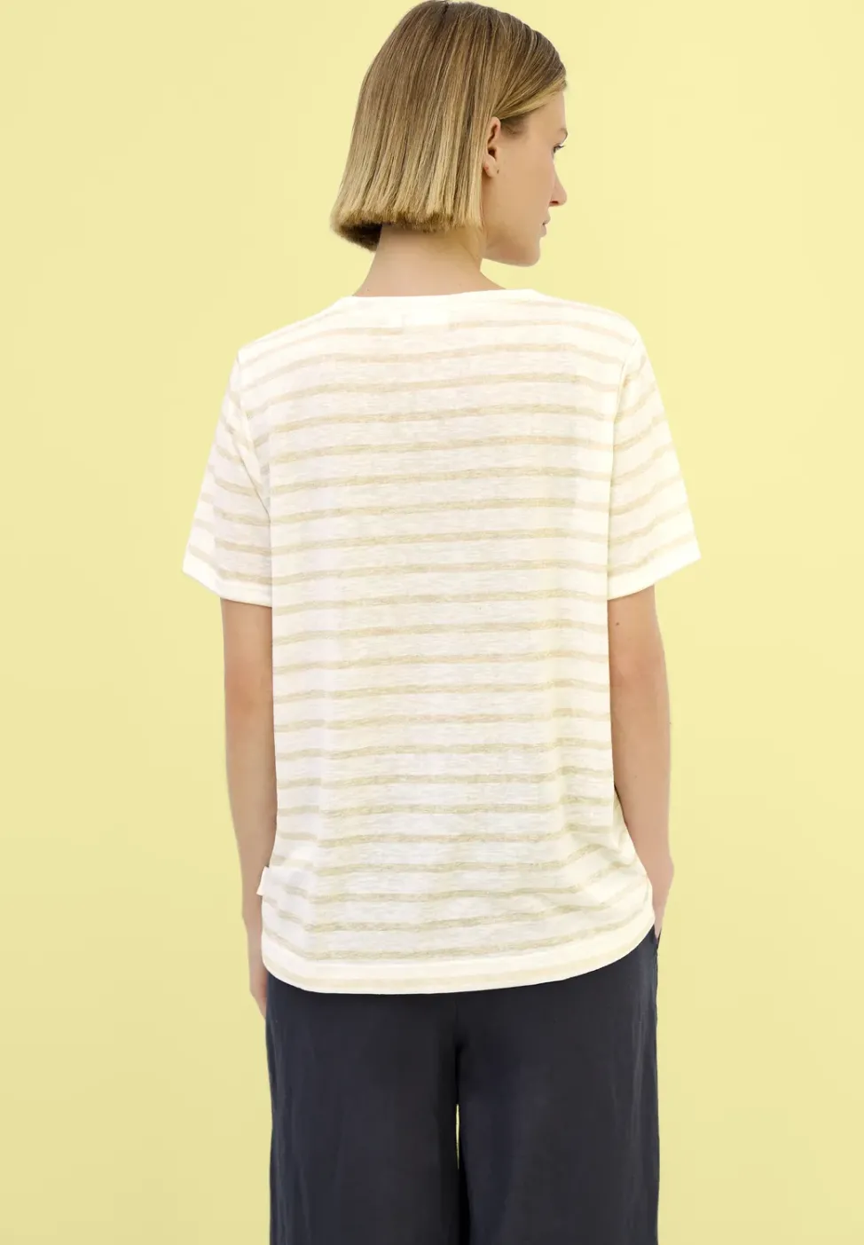 Strick-Look Streifen-Shirt
